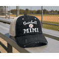 thumbnail image 3 of Cocomo Soul Embroidered Baseball Mimi Grandma Mesh Trucker Style Hat Cap Grandma Gift Mothers Day Dark Gray, 3 of 3