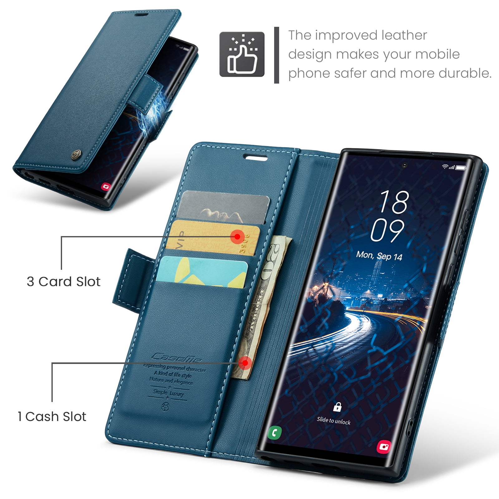 For OPPO Reno 8 5G Reno 10 5G 8T 4G 8 Pro Case Wallet, For Realme C55 10 11 Pro A76 A96 A77 A78 A57 A57S Card Holder PU Leather Magnetic Folio Flip Protective Phone Cover