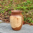 thumbnail image 4 of Greenage Suar Wood Vase-7.5"x7.5"x11.9", 4 of 9