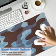 thumbnail image 4 of Blue and Black Camouflage&nbsp;mousepad Gamingwaterproofwashable&nbsp;for Office Home Work GamingmousematRubber Base Mousepad with Stitched Edges 31.5x11.8inches, 4 of 7