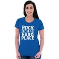 thumbnail image 4 of Caught Between Rock Me Hard Place Womens Fitted Plus Size Graphic Tee Brisco Brands 3X, 4 of 5