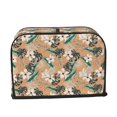 thumbnail image 2 of Uemuo Tropical Leaves Flower Print Toaster Cover 2 Slice, Small Kitchen Appliance Covers, Toaster Oven Cover with Loop, Bread Machine Cover Dust Cover Protection, 2 of 7