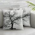 thumbnail image 3 of Nawypu  Black White Pillow Cover, Bare Branches of Winter Trees Nature Art Double Sided Decorative Pillows Cases Throw Pillows Covers, 3 of 5