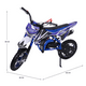 thumbnail image 2 of Moto Cross Para Niños Starkids Skr1006 Gasolina Doble Escape Azul Con Blanco, 2 of 9