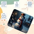 thumbnail image 3 of Snowman Printed Gaming Mousepad Desk Mat, Non-Slip Rubber Bottom Mouse Mat 8.3x9.8 Inch - Suitable for Office and Gaming, 3 of 6
