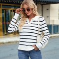 thumbnail image 4 of Camisas de Mujer con Cuello de Solapa, Cuello en V, Blusa de Larga, Blusa Informal Elegante. Negro XL, 4 of 8