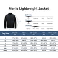thumbnail image 7 of Little Donkey Andy Men's Lightweight Woven Jacket with Hood Windbreak Water Resistant Sun Protection Softshell Jacket For Runing Hiking Black S, 7 of 7
