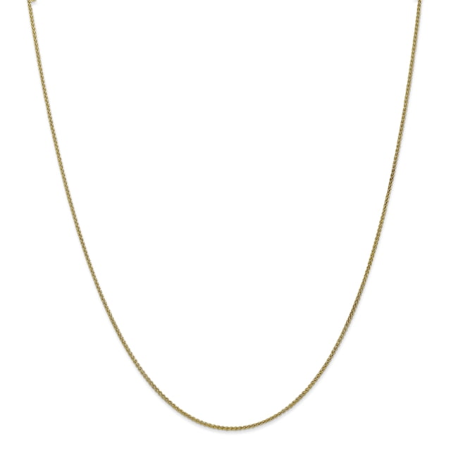 10k Yellow Gold 1.25mm Spiga Chain Anklet Ankle Bracelet Wheat