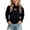 Black, variant on NORO ARK Girls Blouse (0-10) Puff Long Sleeve Mock Neck Cute Bow Soft Fleece Casual Slim Polyester Tops Khaki Size 0T