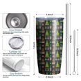 thumbnail image 6 of Christmas 20oz Stainless Steel Mobile Tumbler – Vacuum Insulated Coffee Mug with Lid, Spill-Proof Travel Cup for Hot & Cold Drinks, 6 of 7