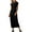 Black, variant on ZZwxWA T Shirt Dresses for Women 2025 Maxi Dress Summer Casual Short Sleeve Crewneck Long Dress Beach Simple Solid Dress