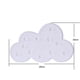 thumbnail image 4 of Forma de nube LED azul claro / blanco Plast IP42 Lámpara Hogar Dormitorio Sala de estar Decoración de pared Funciona con pilas Sweethay LED1863-02, 4 of 4