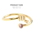 thumbnail image 2 of Miangastore Open Birthstone Ring Fashion Style 1Set, 2 of 9
