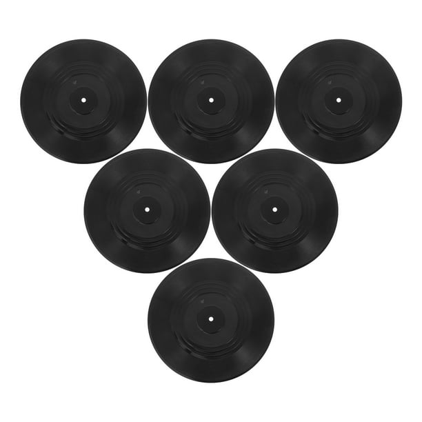 6pcs vinilo vinilo discos estilo retro pared de vinilo adornos decorativos para bar