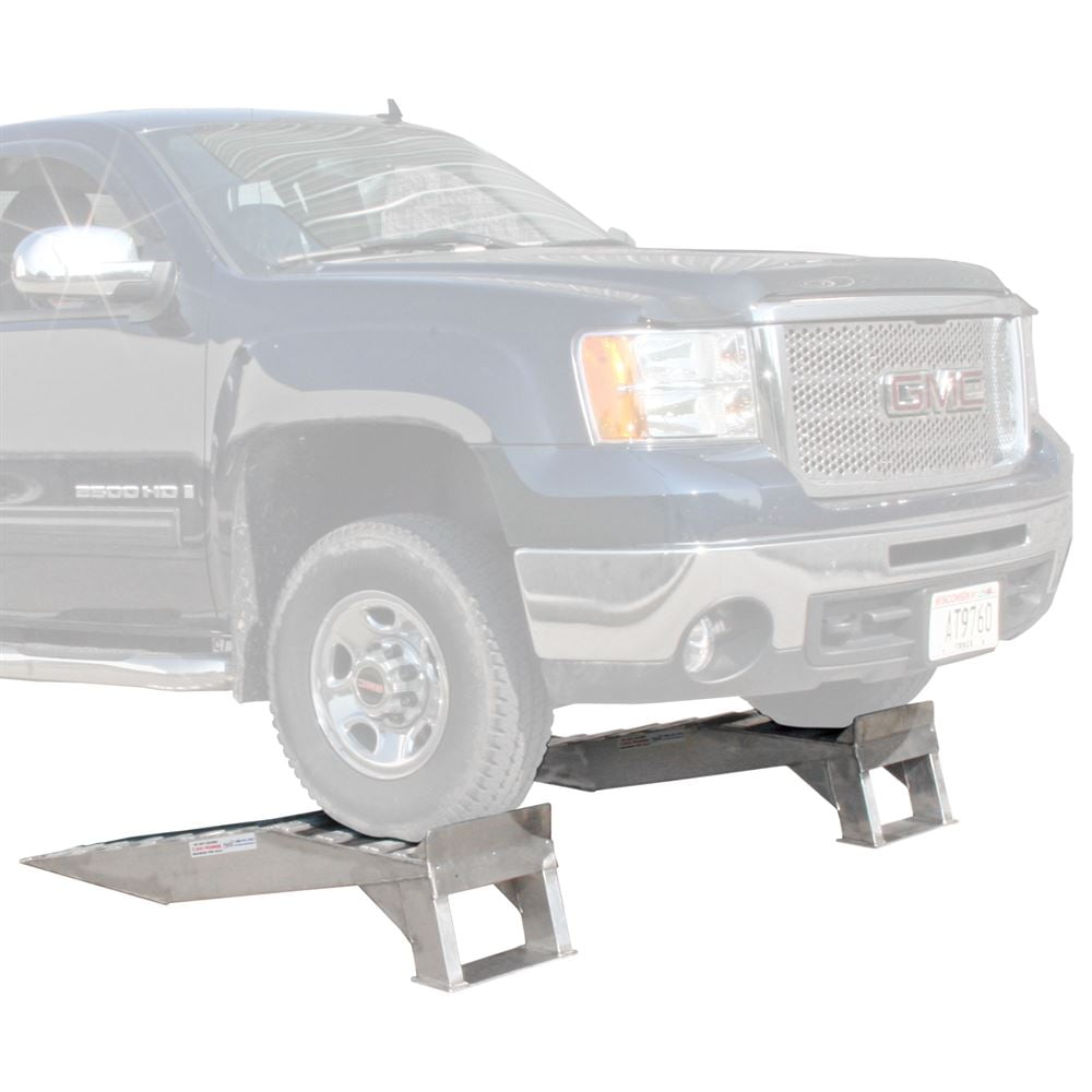 Pair of Aluminum Pickup Truck Wheel Riser Service Ramps