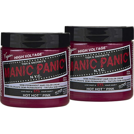 Hot Hot Pink Hair Color Cream 2 Pack Classic High Voltage