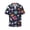 Rocket Satellite, variant on offers the Rose Leopard Print for Men's Casual Short-sleeved Shirt, a button-up collared shirt with a pocket, perfect for beach vacations and yacht travel in the Medium size.
