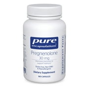 Pure Encapsulations Pregnenolone - 30 mg - Hormone Support - Memory Support & Brain Supplement - Gluten Free & Vegan - 180 Capsules