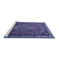 thumbnail image 2 of Ahgly Company Machine Washable Indoor Rectangle Medallion Blue Traditional Area Rugs, 7' x 9', 2 of 4