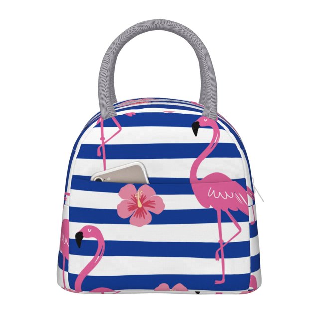 Disketp Flamingo Bolsa Térmica para Almuerzo, Lonchera con Abertura Amplia y Gran Capacidad, Organizador Reutilizable para Mujeres, Hombres y Adultos