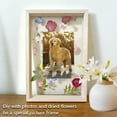 thumbnail image 4 of Pressed Flowers Frames, 8x12'' Acrylic Floating Dried Flower Picture Frame DIY Double Glass Photo Artwork Display Frame for Tabletop Wall Decorations Gifts, 4 of 8