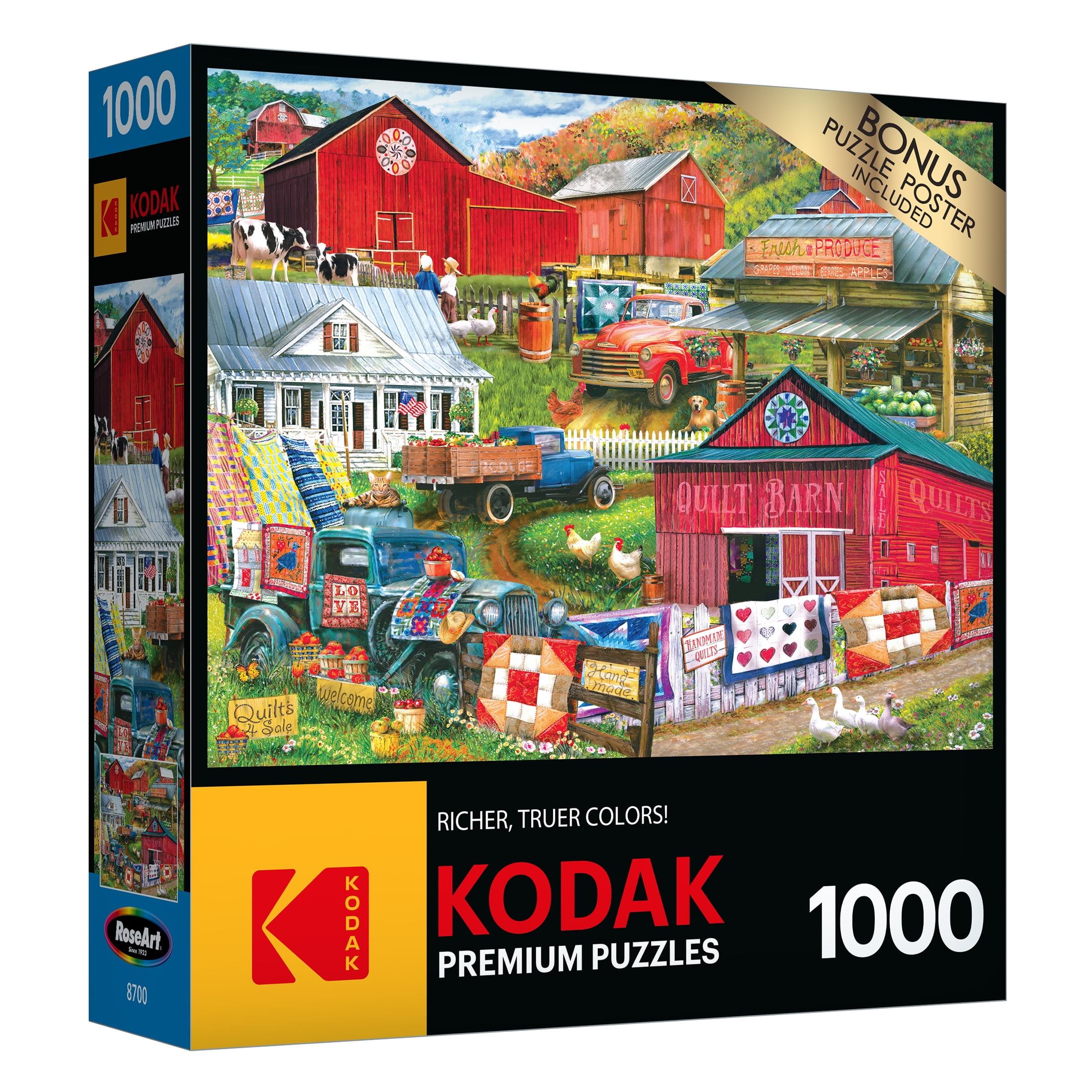 RoseArt - Kodak Premium 1000 pièces -Compilation des pays- Puzzle à emboîter pour adultes