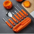 thumbnail image 3 of WmcyWell Pumpkin Carving Kit Tools Halloween Pumpkin Decorating Kit Stainless, 3 of 7