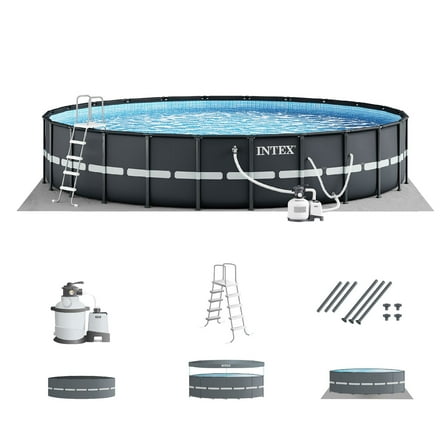 Open Box 24'x52" Ultra XTR Frame Pool Set w/2800 GPH Filter   Accessories