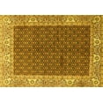 thumbnail image 1 of Ahgly Company Machine Washable Indoor Rectangle Persian Yellow Traditional Area Rugs, 2' x 5', 1 of 4