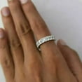 thumbnail image 2 of 3.00Ct Emerald Cut Lab-Created Diamond Full Eternity Women's Wedding Band Ring 14K White Gold Plated, 2 of 5