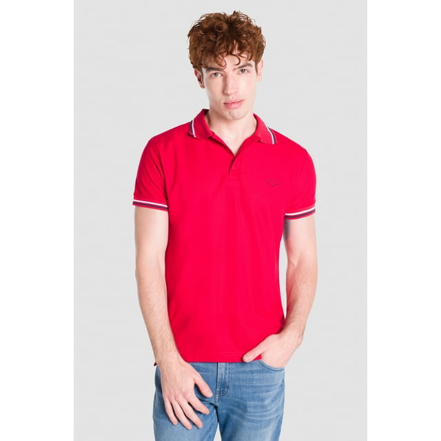 Playera Oggi Jeans Polo Slim Hombre color Rojo