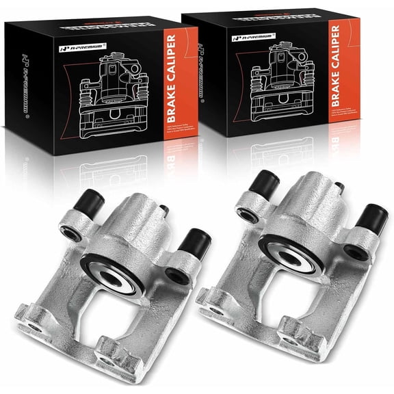 A-Premium Disc Brake Caliper Assembly Compatible with Chrysler Town Country Voyager Dodge Caravan Grand Caravan 2000-2007 Rear Left & Right Side 2-PC