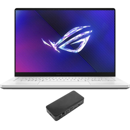 ASUS ROG Zephyrus G14 Gaming Laptop (AMD Ryzen 9 8945HS 8-Core, 14.0in 120 Hz Quad HD (2560x1440), GeForce RTX 4060, 16GB LPDDR5X 6400MHz RAM, 2TB PCIe SSD, Backlit KB, Win 11 Pro) with USB-C Dock
