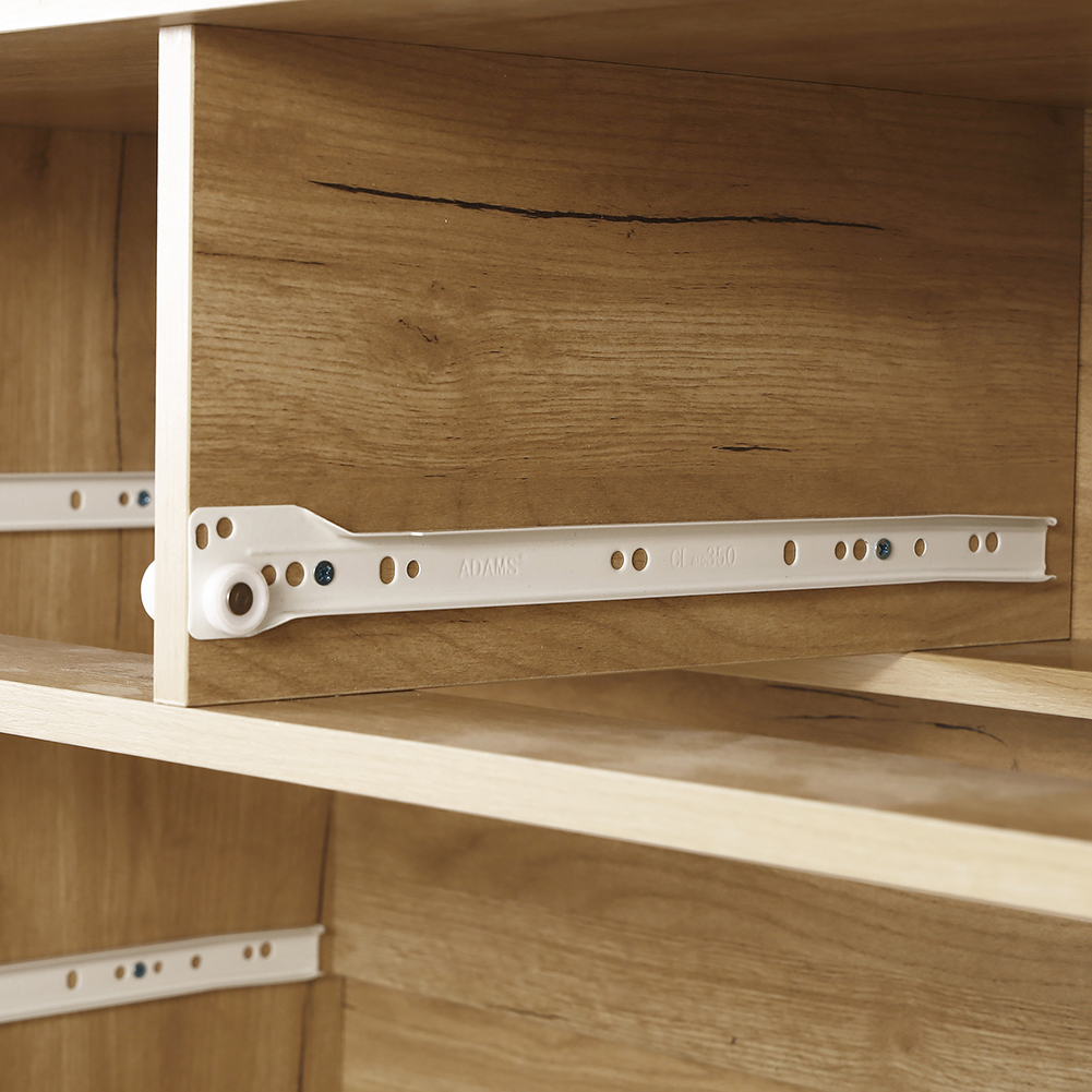 Kadyn 4+2 Drawers Cabinet, Modern Storage Cabinet with Solid Wood Feet, Drawer Dresser for Living Room, White Kadyn 4+2 Drawers Cabinet, Modern Storage Cabinet with Solid Wood Feet, Drawer Dresser for Living Room, White