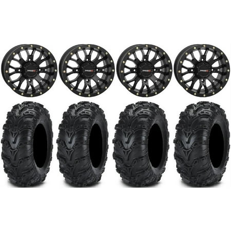 System 3 ST-3 Black 14 Wheels 27 Mud Lite II Tires Sportsman RZR Ranger