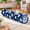 Blue Paw-Straight, variant on Straight Bubble Cat Tunnel For Indoor Cats 47"x12" Dusty Pink