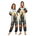 thumbnail image 3 of IAUYY Unisex Adult Onesie Pajamas Ultra-Soft Crystal-Soft Fabric, Halloween Adult Onesie Pajamas Adults,With a Zipper Plus Size Onesie Pajamas, Halloween Poster, 3 of 7