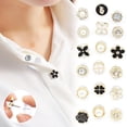 thumbnail image 2 of Broches de botón de diamantes de imitación de perlas de costura gratis, alfileres de prevención de exposición, botones, insignia, abrigo, ropa, gemelos, camisa, juego de botones, 5, 10 piezas, 2 of 4