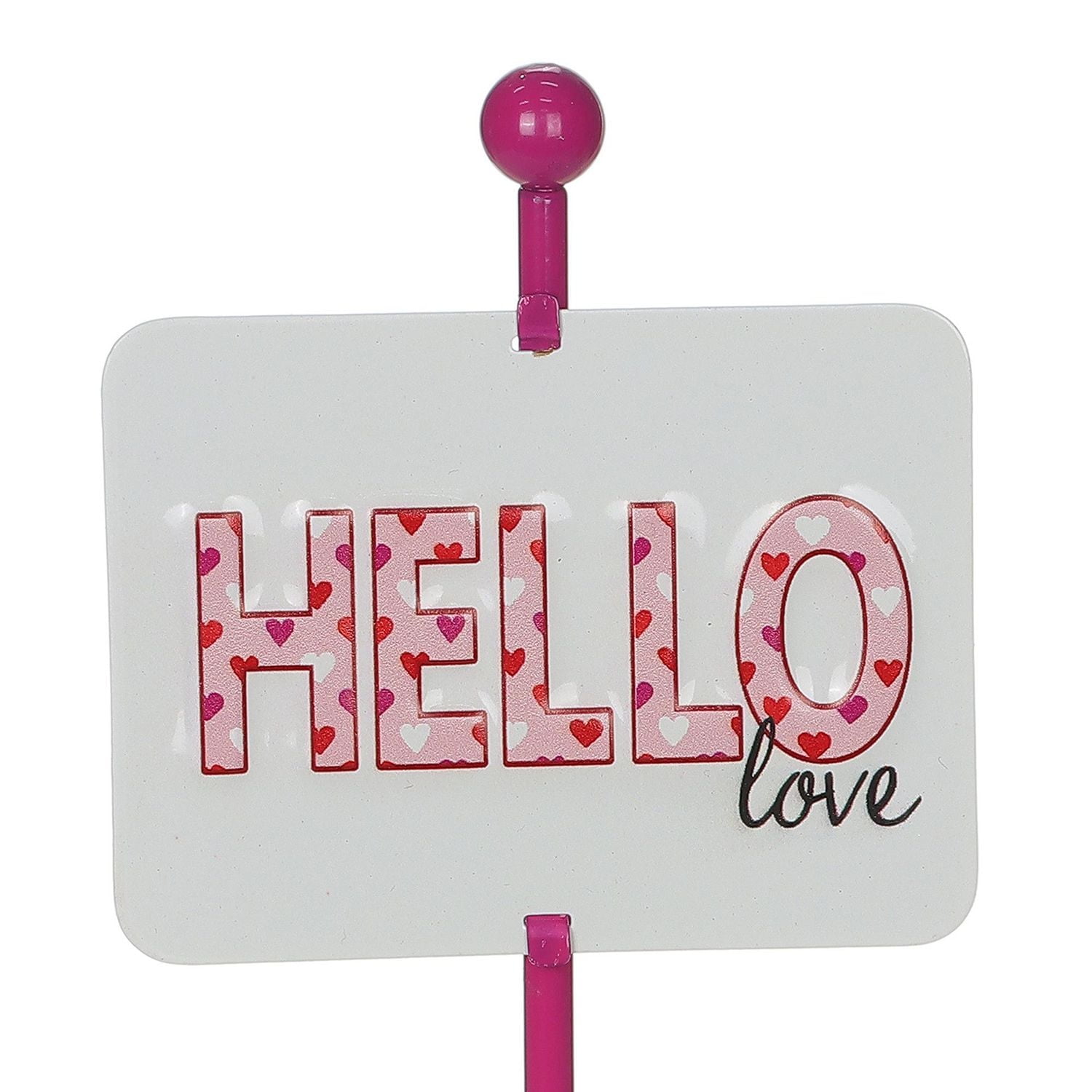 Valentine's day Metal Hello Décor.