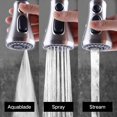 thumbnail image 2 of ORUYROP Pull Down Spray Head for Kitchen Faucet, 3-Function Sink Spray Nozzle with 10 Adapters, Faucet Head Replacement Compatible with Moen, American Standard, Delta, Kohler Faucets, Brushed, 2 of 6