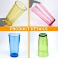 thumbnail image 3 of KX-Ware Hammered 26-Ounce Plastic Tumbler Acrylic Highball Drinking Glasses,  Set of 8 Mutlicolor, 3 of 5