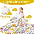 thumbnail image 3 of Pioneer Flower Floral Print Pattern Toddler Nap Mats for Kids Preschool,Sleeping Mat Bag or Kids,Toddler Sleeping Bag,Toddler Nap Mat or Daycare, 3 of 6