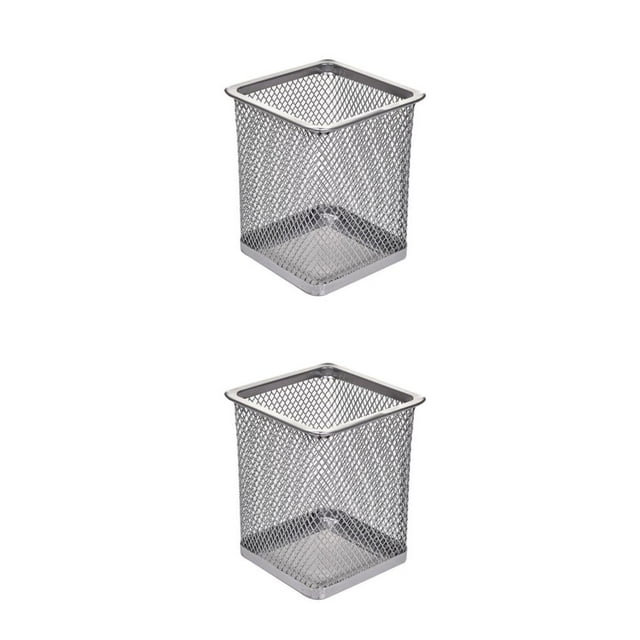 Cateissary Portalápices cuadrado con diseño de rejilla: el accesorio perfecto para el hogar y la oficina. Contenedor de lápiz de escritorio de Type6 NO6