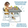 thumbnail image 4 of ECR4Kids Toddler Plus Desk and Chair Set, Childrens Furniture, Grey/Light Grey, 2-Piece, 4 of 9