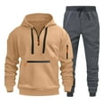 thumbnail image 2 of YHAJDS Men's Winter Casual Set,Men Hoodie Sets 2 Piece Sets For Men Hoodie And Jogger Sets Long Sleeve 1PC Hoodie Sweatshirt And 1PC Jogger Pants Set Comfortable Sports Wear For Fall Winter, 2 of 3