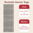 thumbnail image 6 of Hallway Runner Rug 2'x6' Washable Area Rugs Non Slip Laundry Rug Runner Floor Carpet Runners for Hallways Entryway Laundry Room Kitchen, 6 of 11