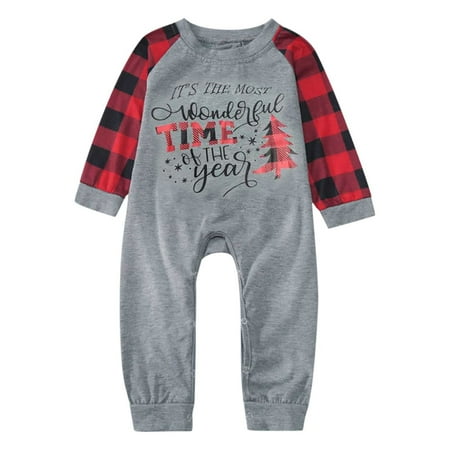 

Kiplyki Baby Deals Fall Pajamas for Kids Casual Christmas Parent-Child Outfit Printed Xmas Matching Crawl