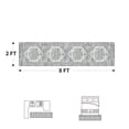thumbnail image 3 of SIXHOME 2'x8' Runner Rugs Machine Washable Runner Vintage Medallion Non Slip Soft Carpet Rug Runner for Bedroom Hallway Kitchen Entryway Laundry Indoor Retro Home Decor Blue, 3 of 6