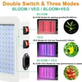 thumbnail image 3 of Rosnek LED Grow Lights Full Spectrum 312LEDs Plant Panel for Indoor Hydroponic Plants Veg Flower Greenhouse Growing Lamps, 3 of 7