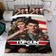 thumbnail image 4 of Top Gun Conjunto de sábanas temático, trío de piezas, cómodo y amigable con la piel, diseño único, regalo de decoración para el hogar para familiares, amigos y fans, 90 cm * 190 cm, 4 of 6